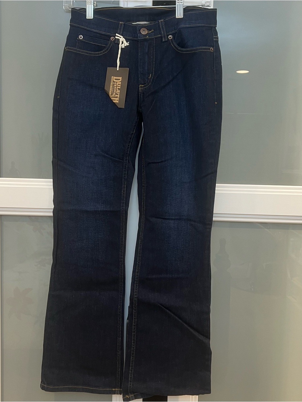 New Duluth Trading Co Dark Indigo Women's Bootcut Jeans